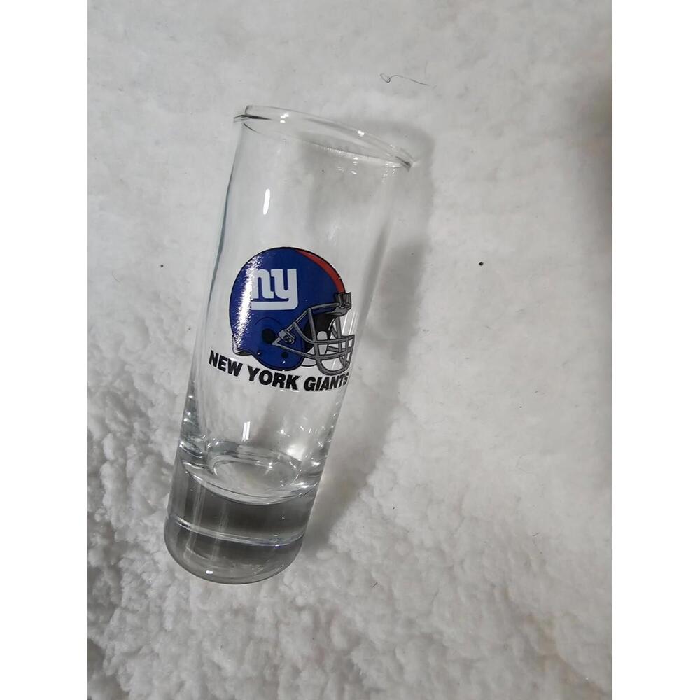 NFL Football New York Giants Logo Shot Drinking Glass 3.25" Full & 4.5" Tall